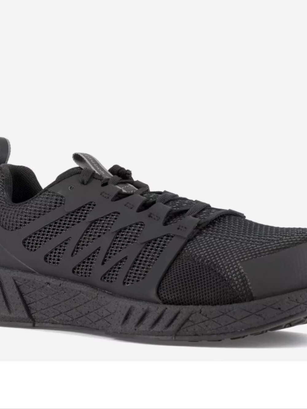 Reebok Fusion Flexweave Athletic Work Shoes NEW Women 7.5 -Black -Composite Toe